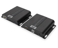 Digitus Extender hdmi ip/cat.5/6/7 120m 4k 30hz uhd poehdcp 1.4 ir audio (komplektas)