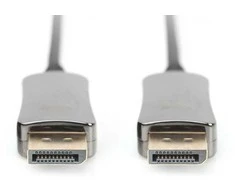 Kabelis dp/dp m/m juoda 15m displayport 1.4 hybrydowy aoc 8k 60hz uhd