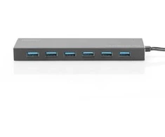 Digitus Hub / hub 7 prievadų USB 3.0 superspeed, aktyvus, aliuminio