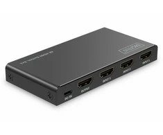 Digitus Jungiklis 4k hdmi 3x1, 60hz hdcp 2.3, nuotolinio valdymo pultas, juodas