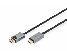 Digitus Kabelio adapterio ekrano prievadas – hdmi 4k 30hz dp/hdmi m/m 3m