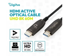 „Digitus Digitus“ hibridinis šviesolaidinis HDMI kabelis AOC, UHD 8K, 60 m