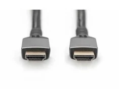 Digitus Kabelis premium połączeniowy hdmi 2.1 ultra highspeed 8k60hz uhd typ hdmi a/a m/m 3m juoda