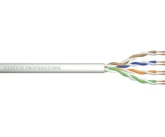 Digitus Cat.5e instaliacinis duomenų kabelis, u/utp, ECA, laidas, AWG 24/1, PVC, 305 m, pilkas, kartonas