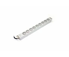 Digitus Listwa zasilająca pdu 19" rack 9xtyp e, 1.8m 1xschuko, 16a, aluminiowa