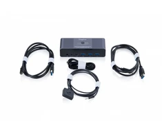 Digitus DS-12856 KVM jungiklis Pilka