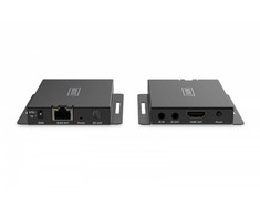 Digitus HDMI prailgintuvas 4K 120Hz 40m per vytos poros kabelį, HDCP 2.3 ir EDID (rinkinys)