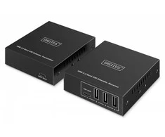 „Assmann Electronic DIGITUS USB“ ilgintuvas, USB 3.2 Gen1, 100 m, 3x USB-A ir 1x USB-C, skirtas naudoti su CAT kabeliu