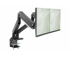 Laikiklis Digitus Ramię biurkowe podwójne su zaciskiem 2xlcd su sprężyną gazową max. 2x35" i 15kg