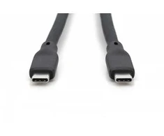 Digitus Silikoninis USB-C - USB-C jungiamasis kabelis, USB 4 Gen2 20g 8k 240w, 2m juodas