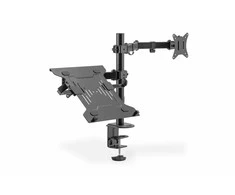 Digitus Stalinio kompiuterio monitoriaus laikiklis su nešiojamojo kompiuterio laikikliu 1xlcd 32" 9kg, 1xnotebook 15,4" 4kg