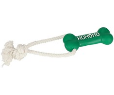 Paka Zwierzaka žaislas virvė Z KOŚCIĄ "HOHOHO" 13cm