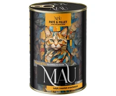 MAU Pate and Fillet kalakutiena with peanut butter - wet cat food - 400g