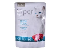 DOLINA NOTECI Piper Sterilized Tuna - šlapias kačių maistas - 100 g