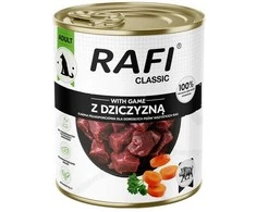 Dolina Noteci RAFI Classic with game – drėgnas ėdalas šunims – 800g