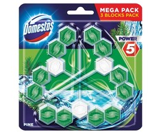 WC valiklis-gaiviklis DOMESTOS Pine, 3 x 50 g
