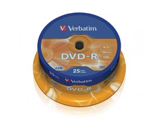 Verbatim Dvd-r 16x 4.7gb 25p cb 43522
