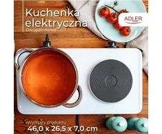 Dviejų degiklių elektrinė viryklė Adler AD 6520