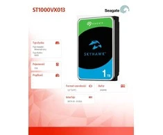 „SEAGATE“ HDD „SkyHawk Surveillance“ (3,5 colio/1 TB/SATA 6 Gb/s/rpm 5400)