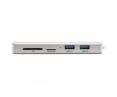 Eaton Tripp Lite USB-C dokas – 4K HDMI, USB 3.2 Gen 1, USB-A/C šakotuvas, GbE, atminties kortelė, 60 W PD įkrovimas