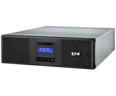 „Eaton 9E“ nepertraukiamo maitinimo šaltinis (UPS), 6000 VA, 5400 W, įvestis: prijungta, išvestys: prijungta, (8) C13, (2) C19, stelažas, 3U, pridedamas stelažo tvirtinimo rinkinys | „Eaton“