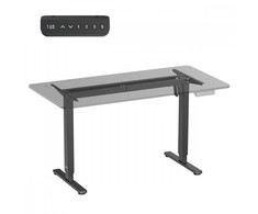 Ergo Office elektrinis aukščio reguliavimo stalas, maks. aukštis 1160 mm, maks. apkrova - 80 kg, be stalviršio, darbui sėdint arba stovint, juodas, ER-40