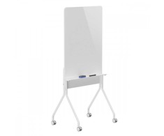 Laikiklis Ergo office mobili tablica suchościeralna, orientacja pionowa, balta, jednostronna, su półką, wymiary tablicy 1190x790mm er-3