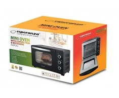Mikrobangų krosnelė Esperanza EKO006N Mini orkaitė with convection and spit 25 l 1600W Juodas