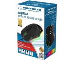 Esperanza pelė su laidu rgb 7d aquila em132