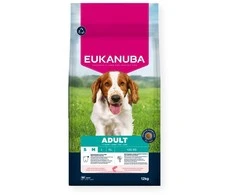 Šunų Maistas - EUKANUBA Suaugusiųjų Mažų/vidutinių Veislių Lašiša ir Miežiai 12kg