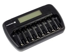 everActive 1-8 AA/AAA elementų kroviklis su LCD ekranu