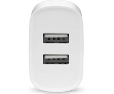 USB Įkroviklis - everActive SC-220 12W Dviejų USB-A prievadų Išmanusis Įkrovimas, Balta