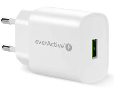 Everactive Įkroviklis jungiama į tinklą 1X USB 18W QC3.0 Balta