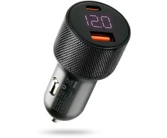 Everactive Įkroviklis samochodowa cc-50q qc3.0 75w 1x usb + 1x usb-c pd juoda