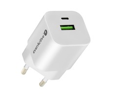 everActive 5-12V USB QC 3.0 ir USB-C PD PPS 30W GaN įkroviklis SC-390Q