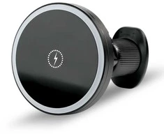 Automobilinis Telefono Laikiklis - everActive MC-W15 Pro Magnetinis Laikiklis, 15 W Belaidis Įkrovimas, Juodas