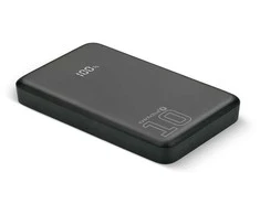 everactive Powerbank 10 000mAh, 1x USB, 2x USB-C, 20W, QC4+, LCD screen, juodas