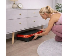 Extralink Moonwalk Spin Move Platofrma Wibracyjna do Ćwiczeń Fitness 200W raudona