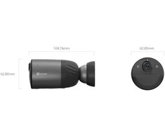 EZVIZ BC1c 4K Bullet IP apsaugos kamera lauko sąlygoms, 3840 x 2160 pikselių, luboms/sienoms