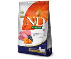 Farmina n&amp;d pumpkin ėriena &amp; blueberry adult mini - sausas maistas šuniui - 2,5kg