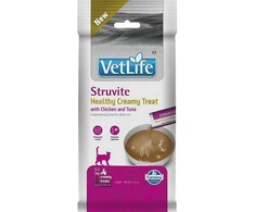FARMINA Vet Life Cat Struvite Creamy treat with vištiena &amp; Tuna box – cat treat – 4x15g