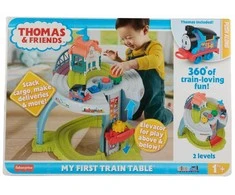 Fisher Price Žvejo Tomo ir draugų traukinukas Staliukas 360° 60cm interaktyvus + priedai ZA6183
