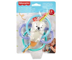 Fisher-price kramtukas su barškučiu, daugiaspalvis, audinys