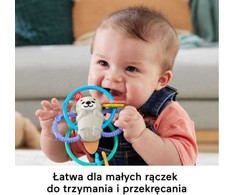 Fisher-price kramtukas su barškučiu, daugiaspalvis, audinys