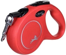Flexi Smycz new classic s taśma -5m -do 15kg raudona