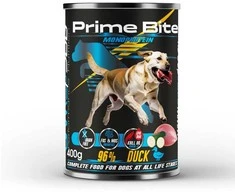 PRIME BITE Monoprotein antiena with zucchini – drėgnas ėdalas šunims – 400g
