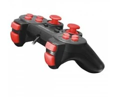 Gamepad esperanza egg106r (pc, ps2, ps3; spalva juoda, spalva raudona)