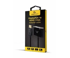 Gembird adapteris ekrano prievade, hdmi-moteris + vidinis VGA laidas, juodas, 10 cm