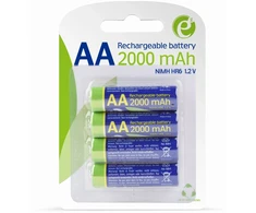 Gembird Įkraunamos AA baterijos (paruoštos naudoti), 2000 mAh, 4 vnt. pakuotėje