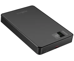 Gembird PB10-WPC15M-LCD-01 magnetinė belaidė išorinė baterija su LCD ekranu, 15W, 10000 mAh, juodas